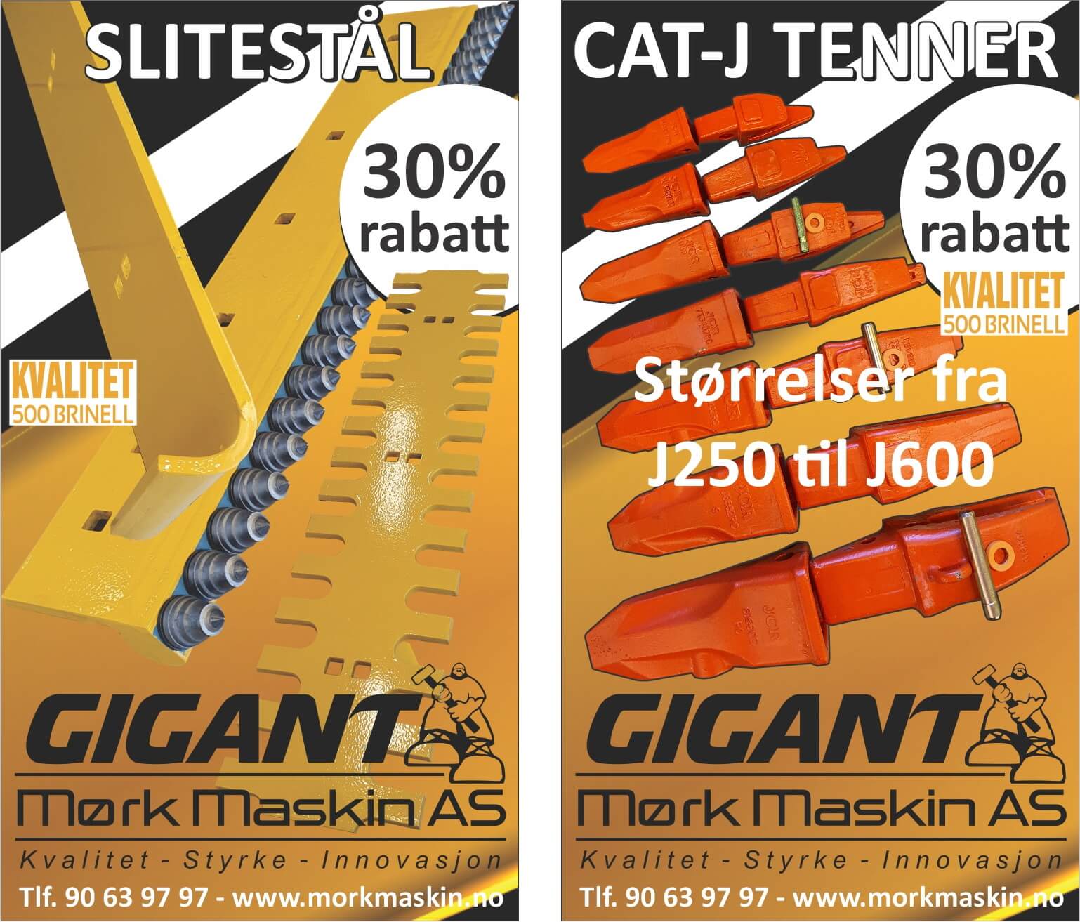 Featured image for “Kampanje på Cat J Tenner og Slitestål (30 % rabatt!)”